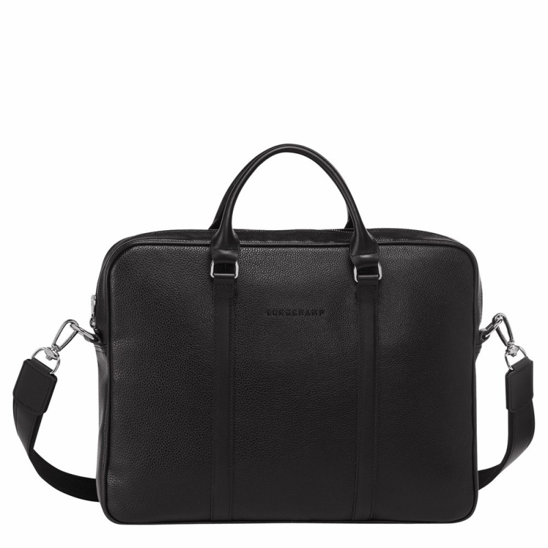 Black Longchamp Le Foulonne XS Women's Briefcase Bags